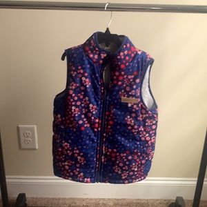 ⭐️Girl’s Flower print Puffer Vest Size Large (10/12)